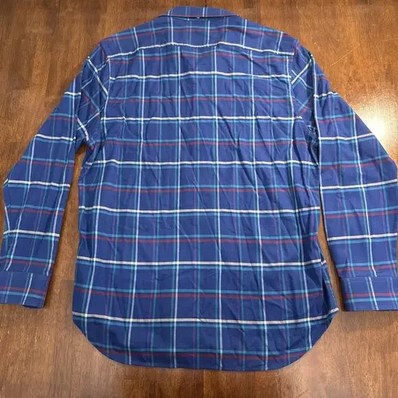 Chubbies In Tents Relaxation Flannel Plaid Long Sleeve Button Up Men's Large - Picture 8 of 9